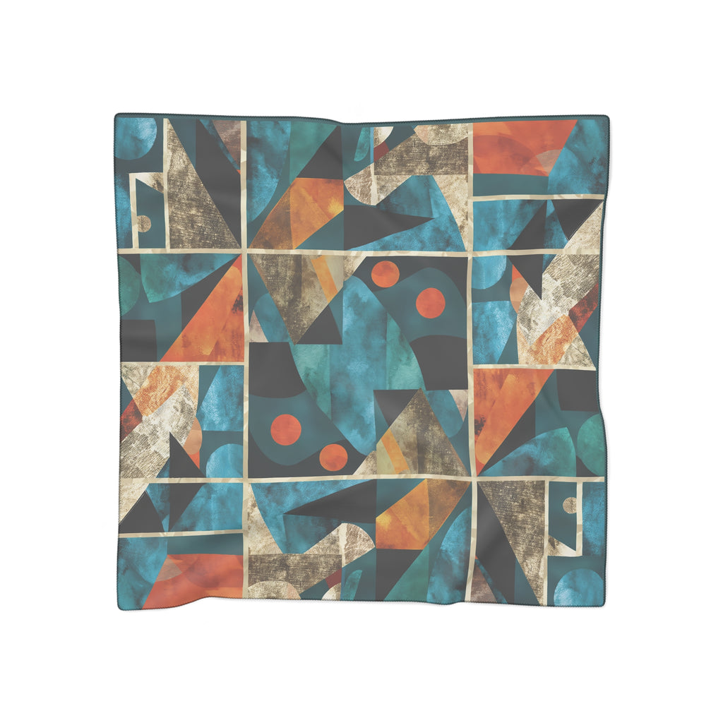 Lamotte - Teal Ember Geometry Scarf