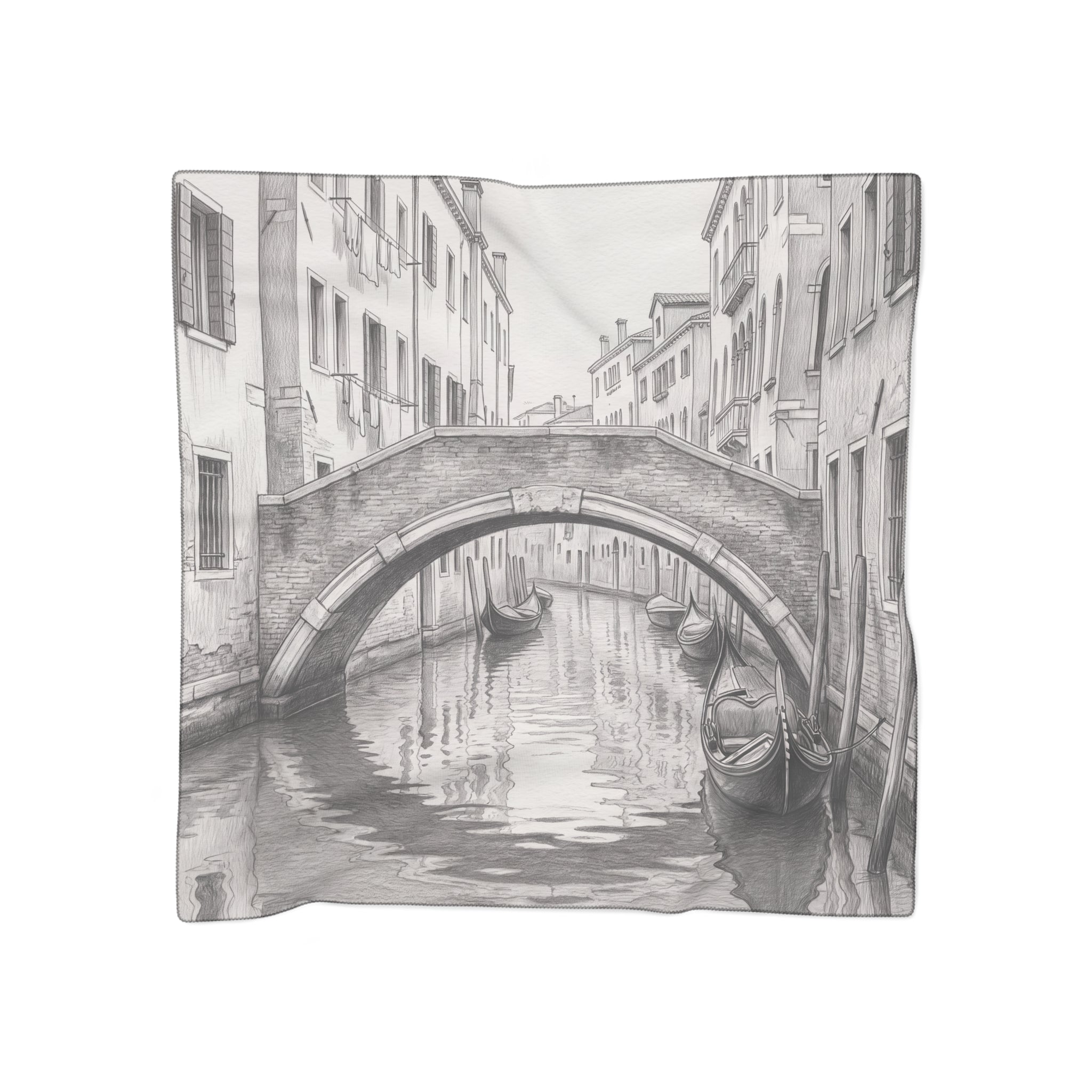 Serafini - Venetian Bridge Sketch Scarf