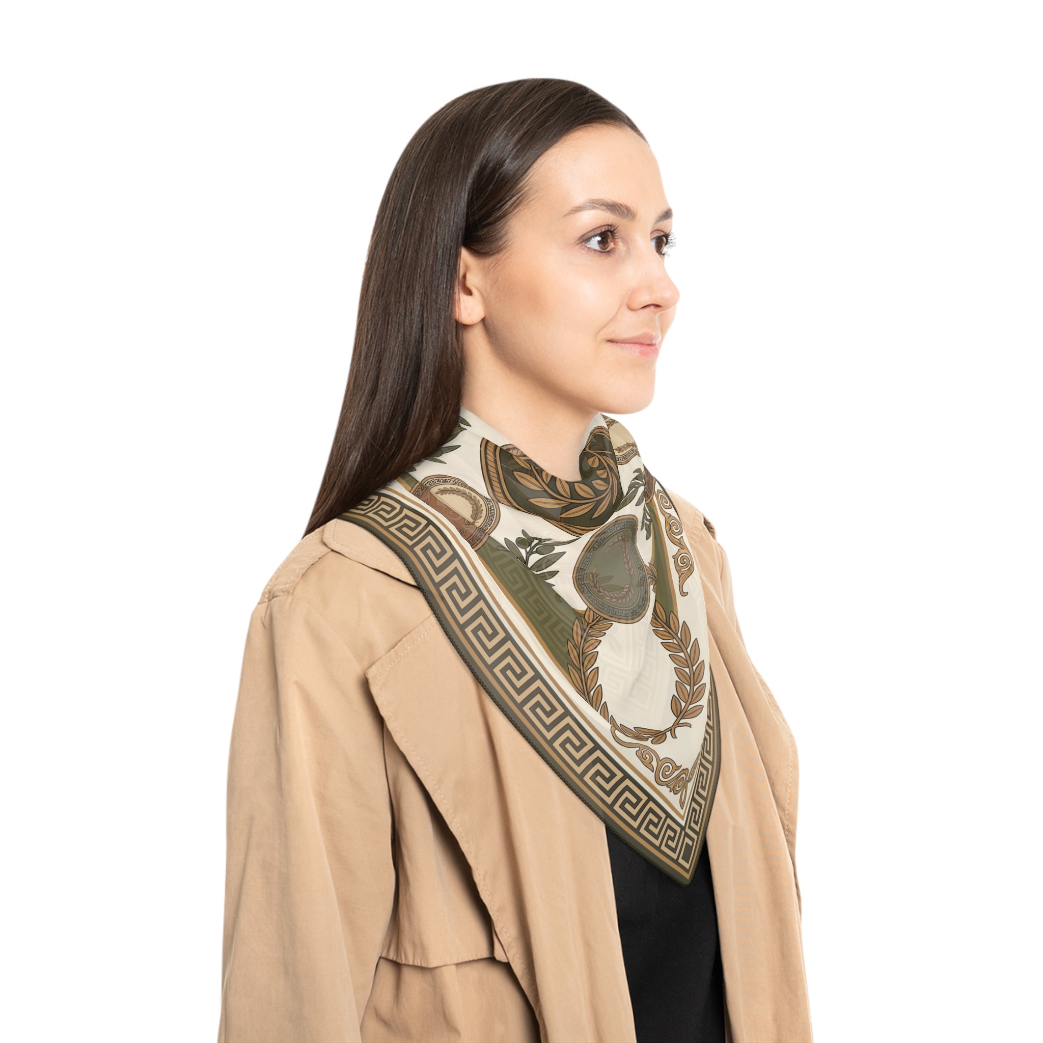 Ludovisi - Roman Laurel Medallion Scarf