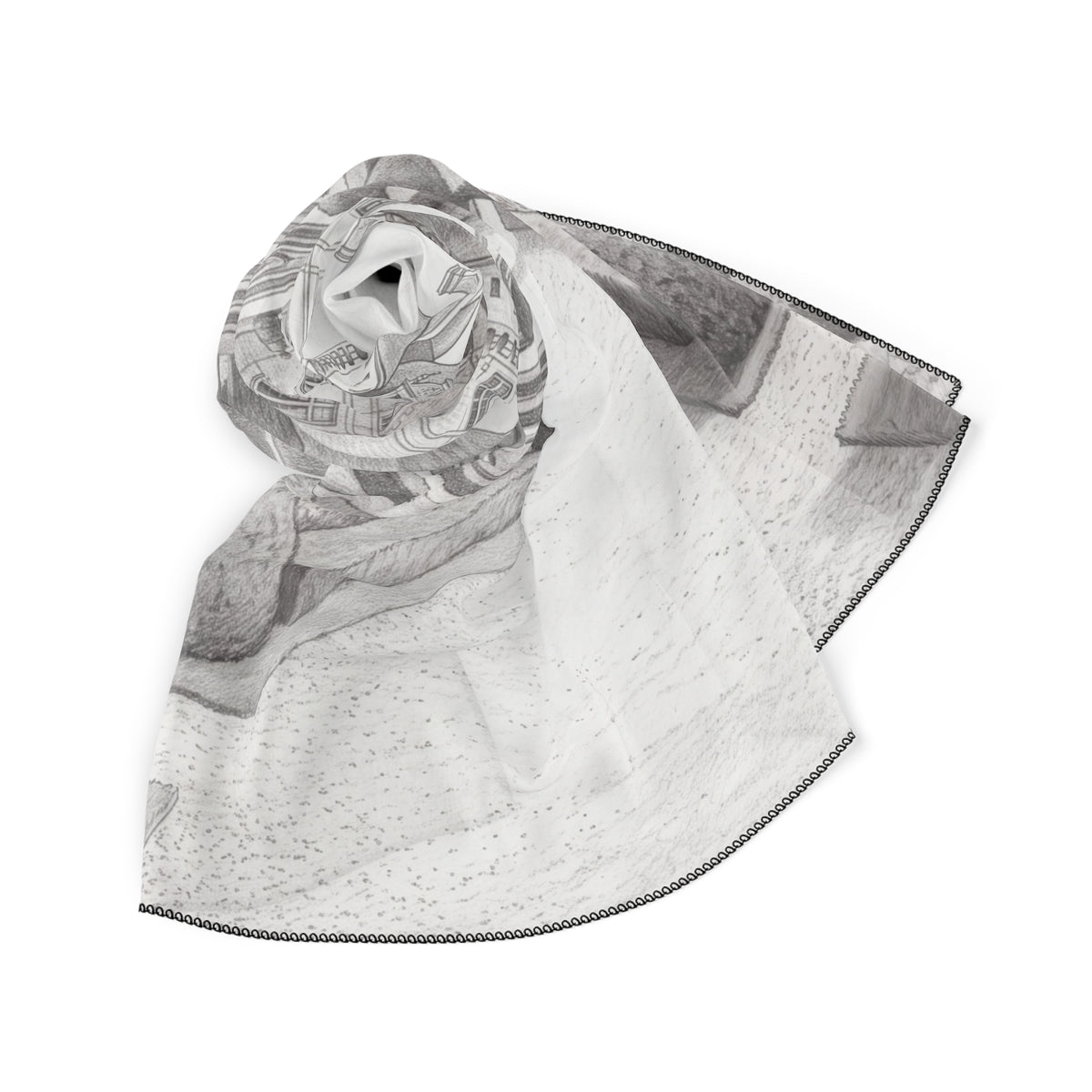 Duplessis - Chateau Garden Sketch Scarf