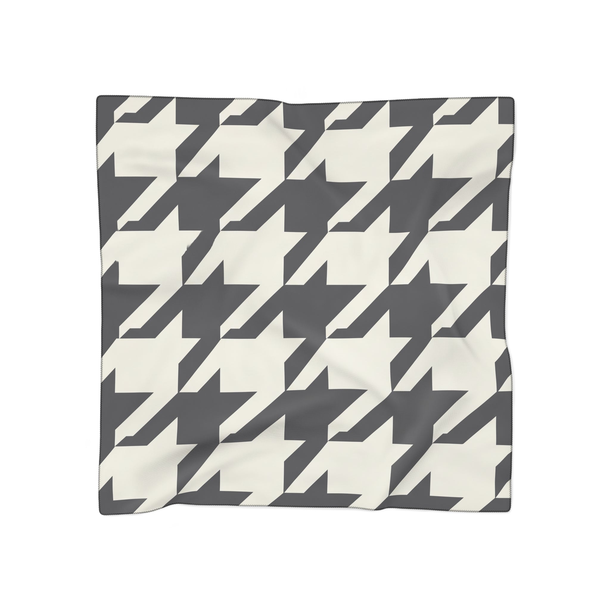 Elsworth - Ivory Houndstooth Grande Scarf