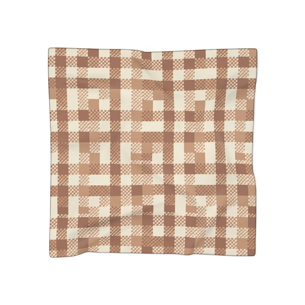 Maybrook - Toffee Gingham Luxe Scarf