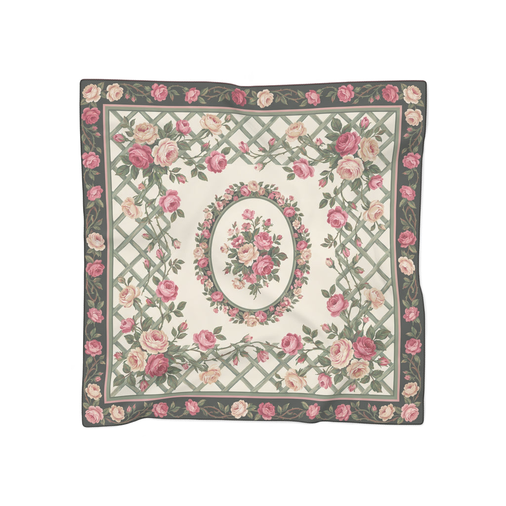 Lusignan - Rose Trellis Cameo Scarf