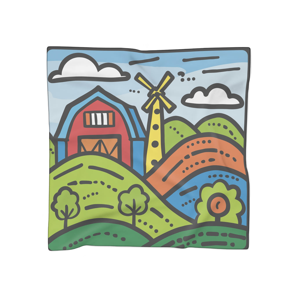 Villalobos - Countryside Windmill Charm Scarf