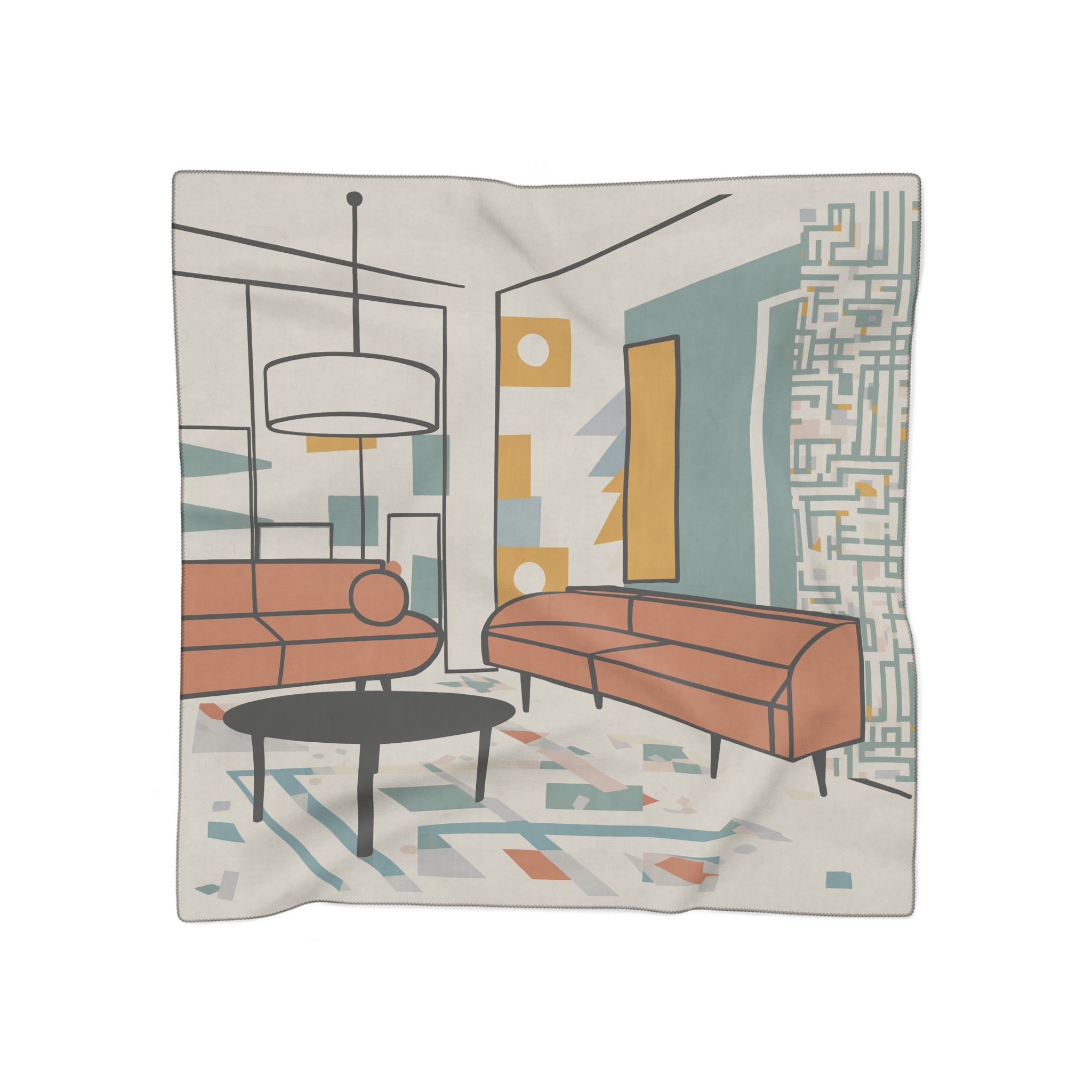 Longueville - Modern Interior Lines Scarf