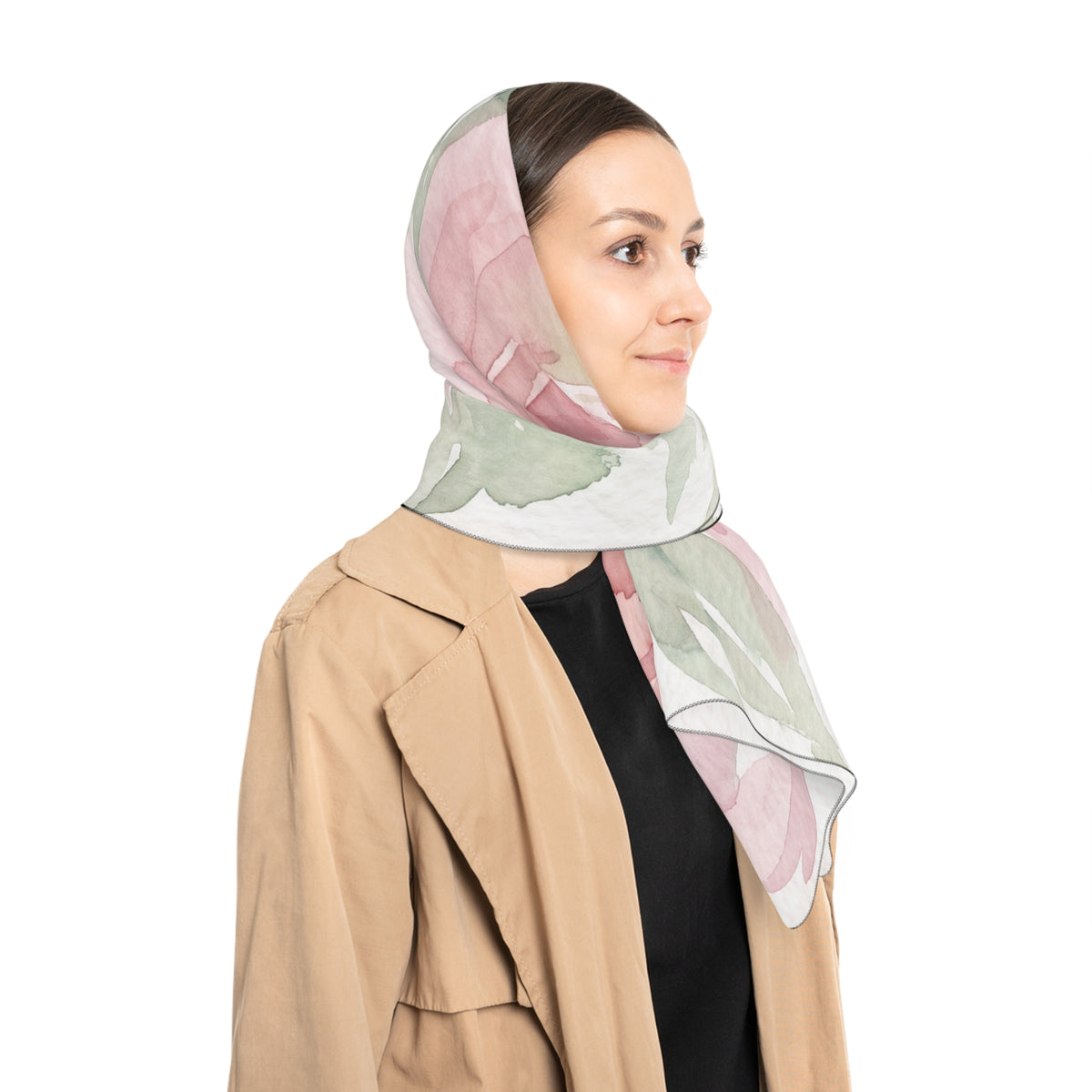 Willoughby - Peony Wash Watercolor Scarf