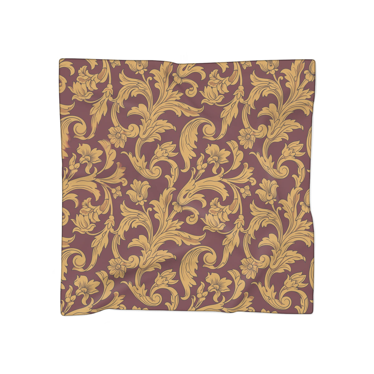 Montreve - Baroque Scroll Bordeaux Scarf
