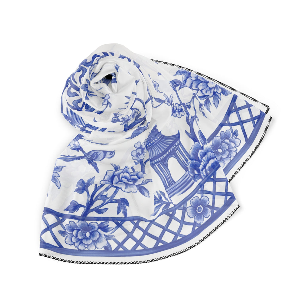 Ashford - Porcelain Chinoiserie Bloom Scarf