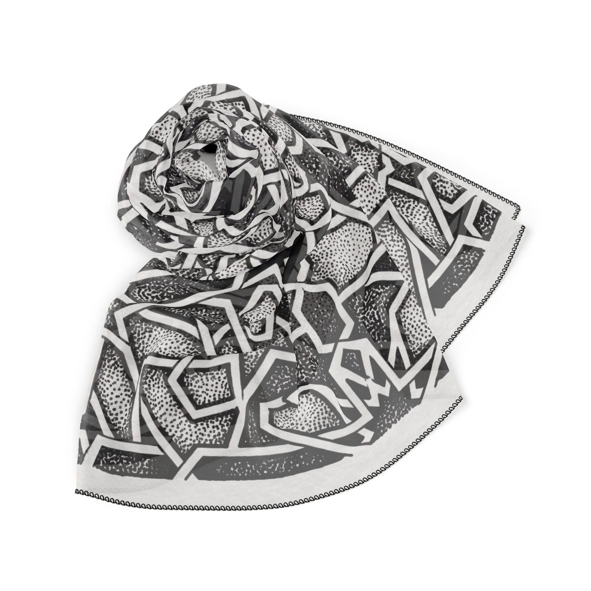 Santangelo - Noir Zellige Mosaic Scarf