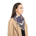 Fairfax - Indigo Crane Waves Scarf