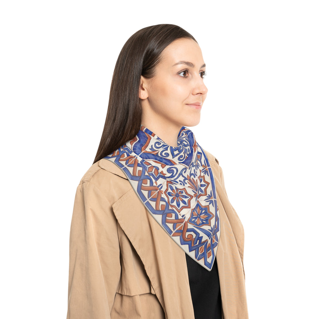 Montefiore - Cobalt Azulejo Star Scarf
