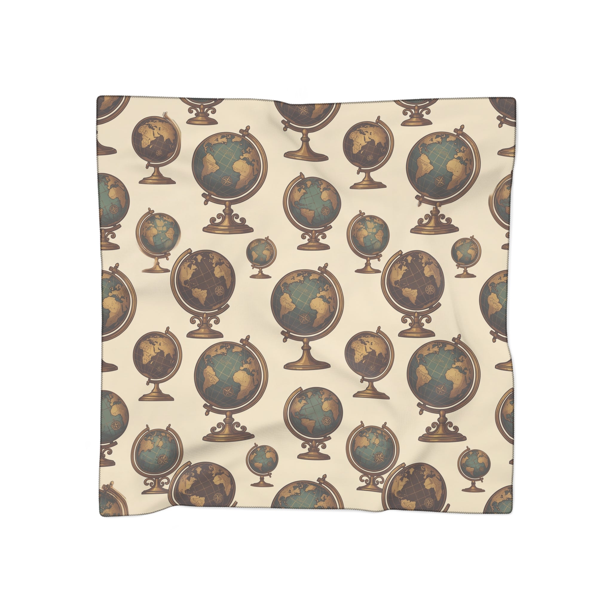 Estournel - Vintage Globe Atlas Scarf