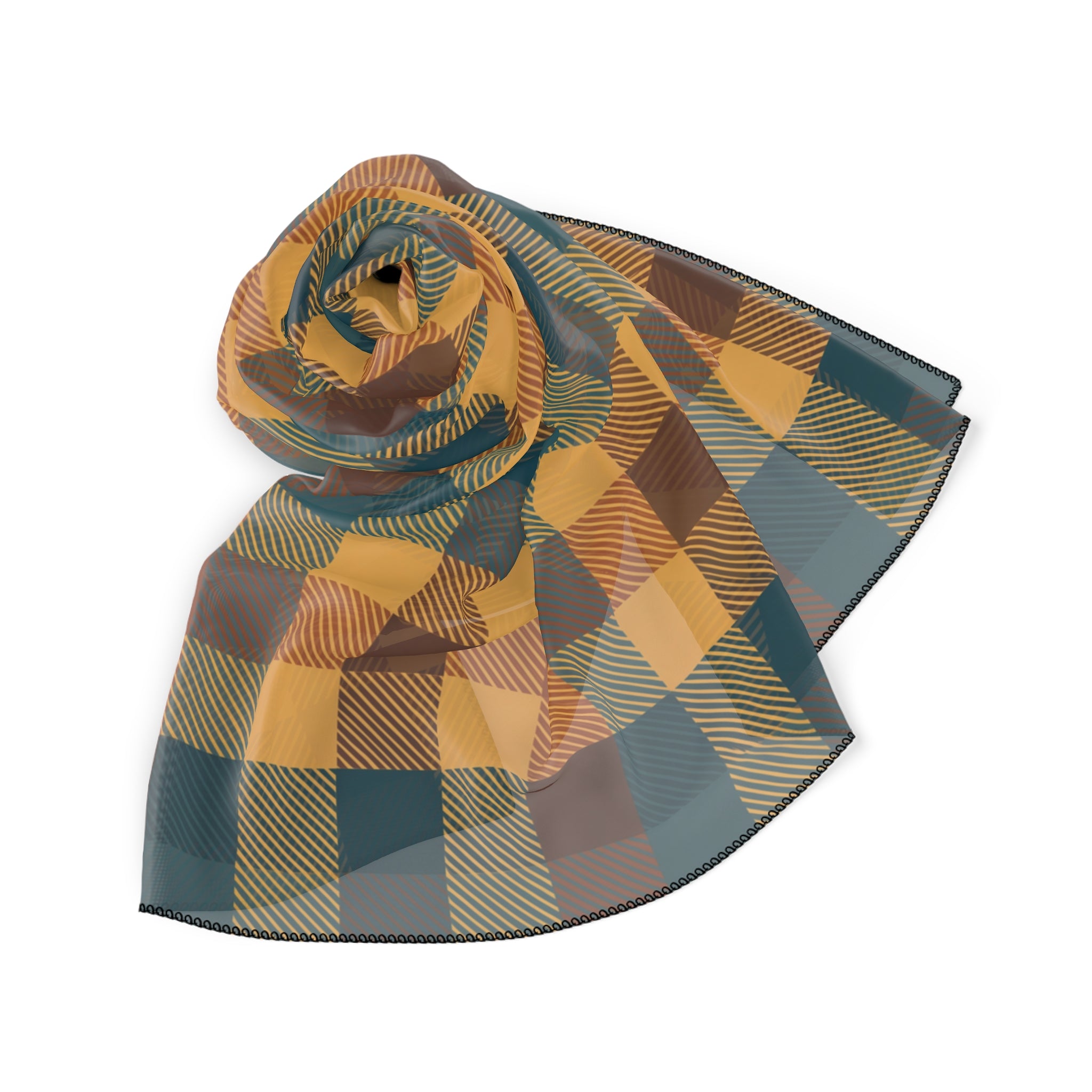 Dunkeld - Amber Highland Plaid Scarf