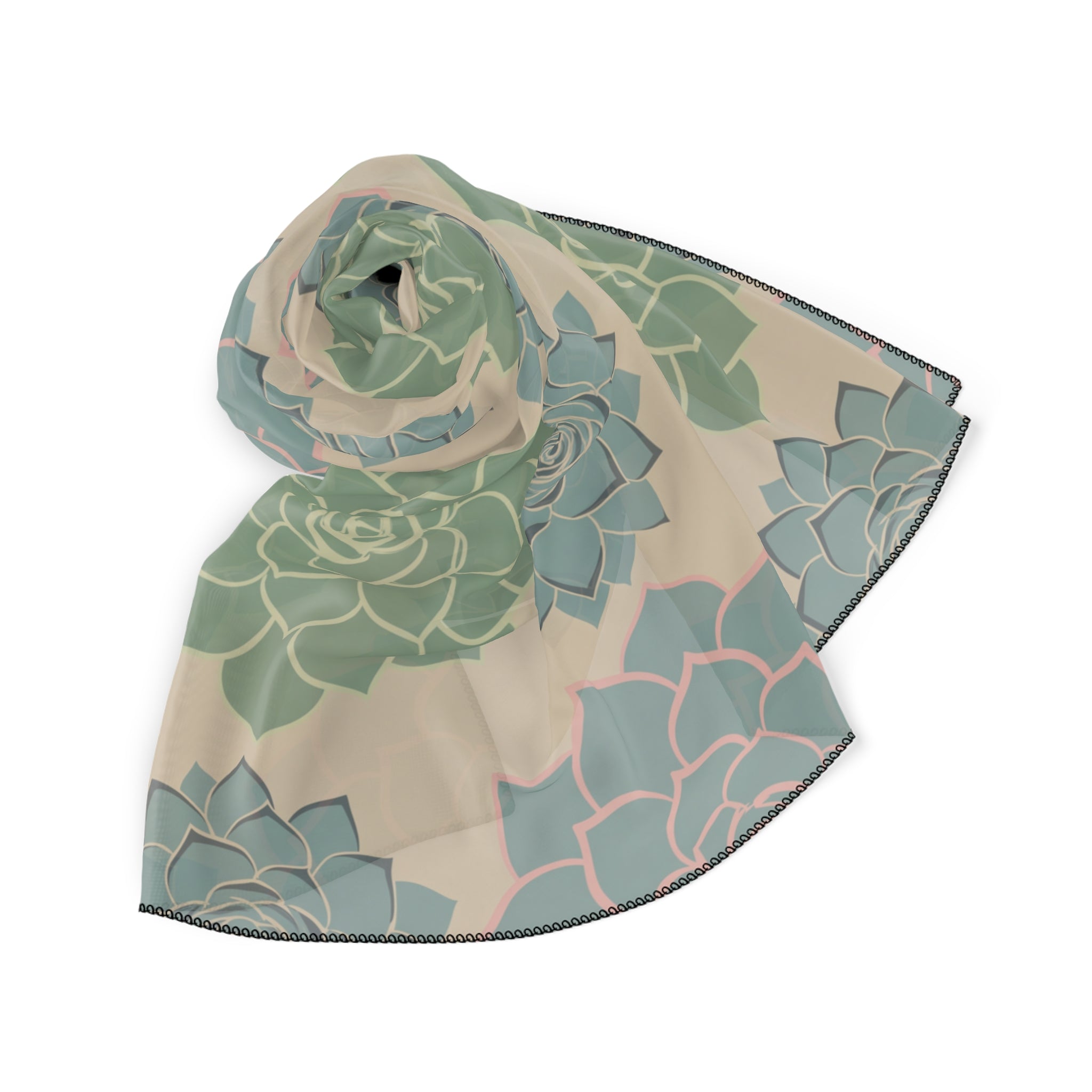 Hinojosa - Succulent Rosette Garden Scarf