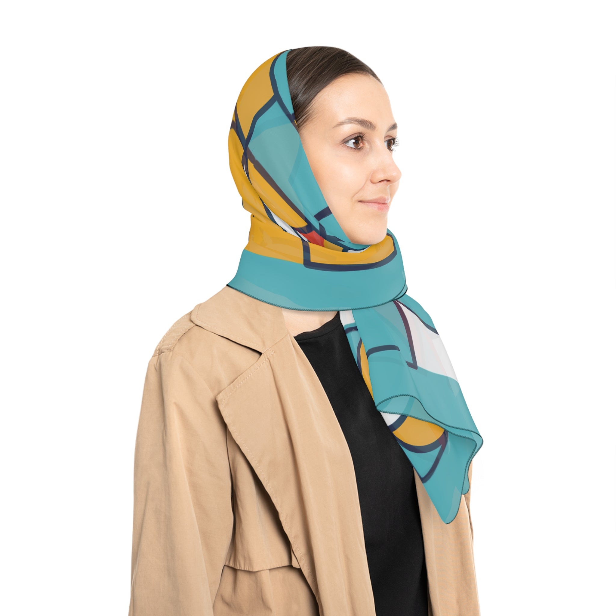 Osuna - Playful Geometry Grid Scarf