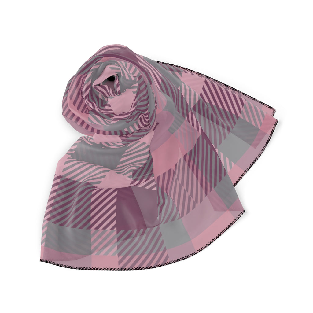 Braemore - Heather Pink Tartan Scarf