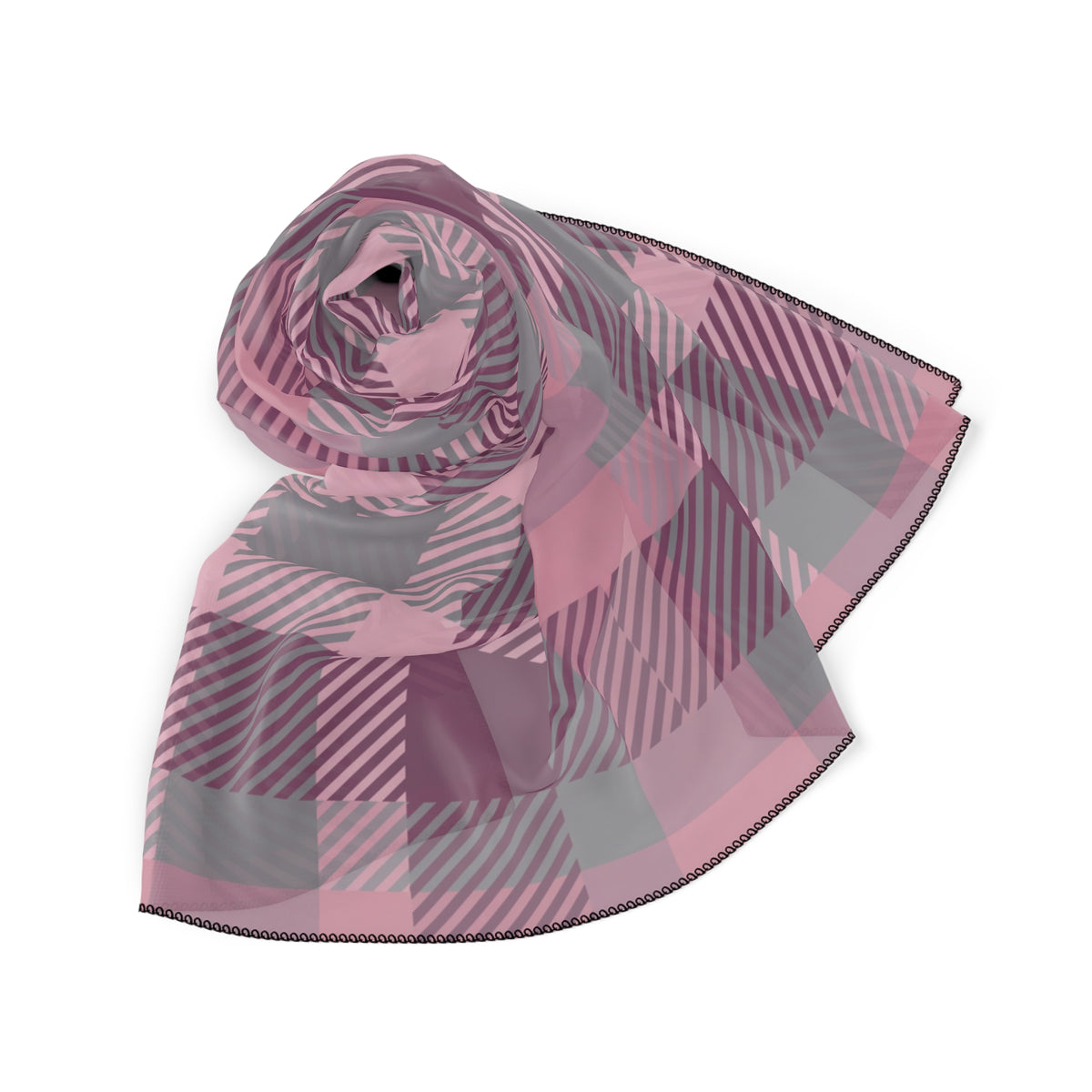 Braemore - Heather Pink Tartan Scarf