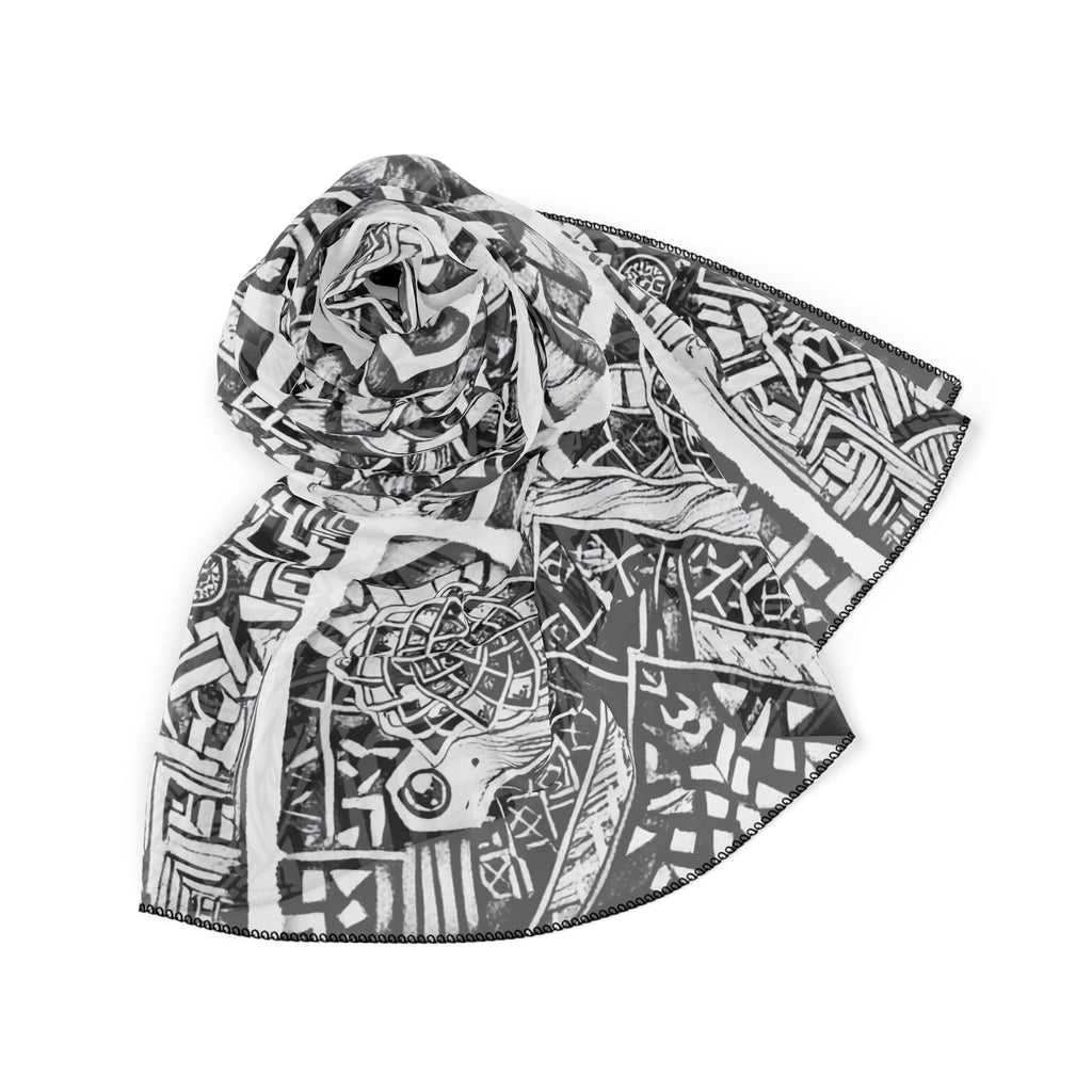 Santillán - Noir Talavera Mosaic Scarf