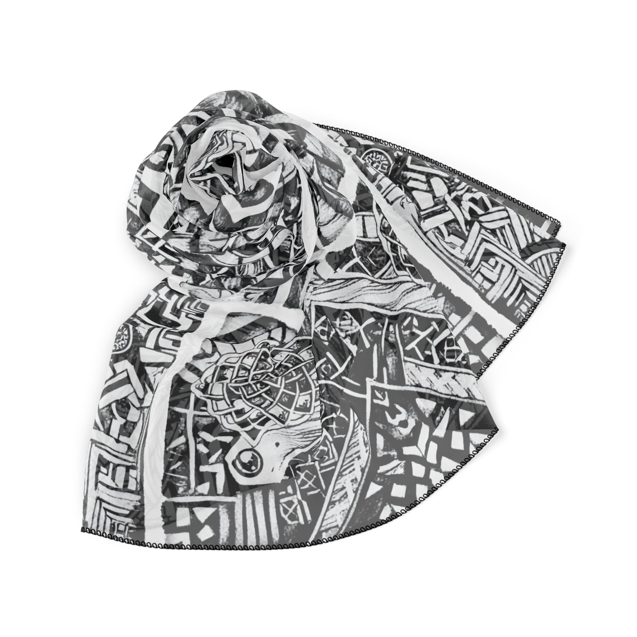 Santillán - Noir Talavera Mosaic Scarf