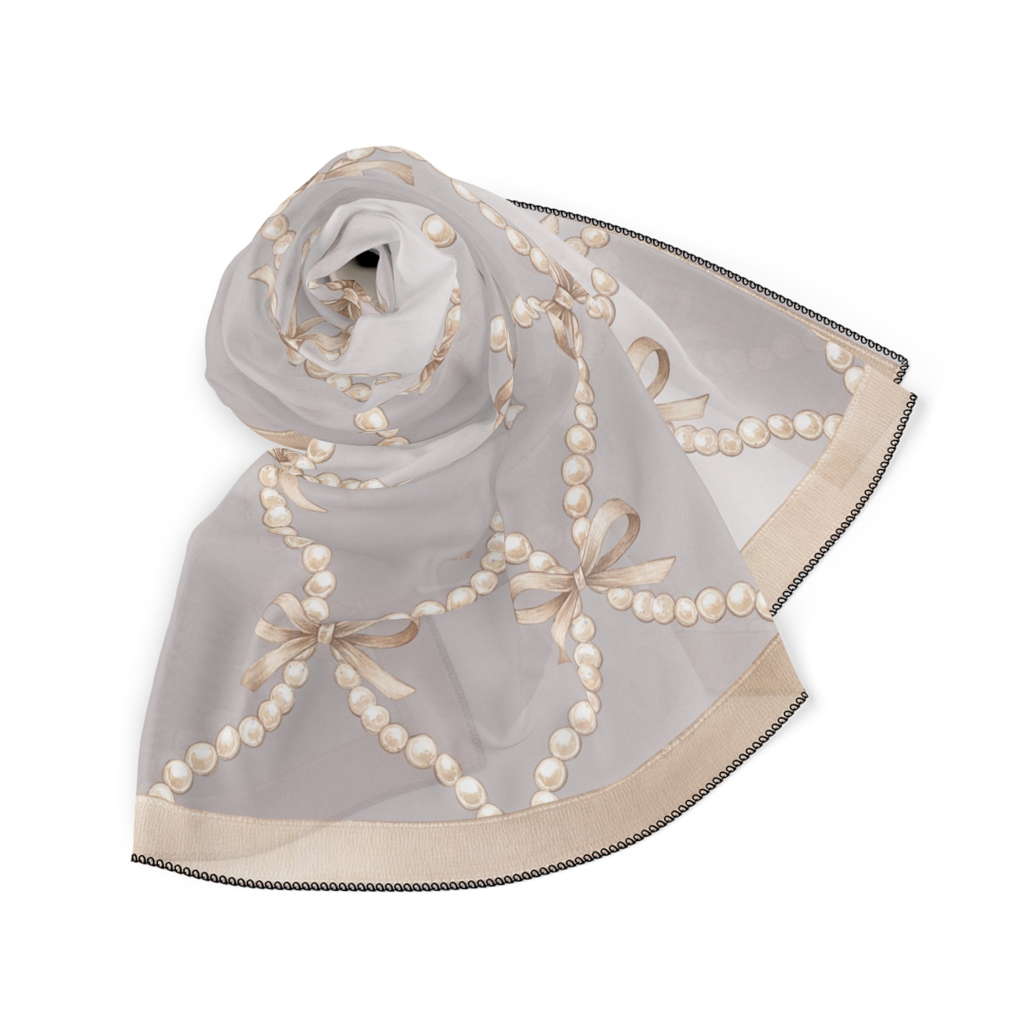 Torlonia - Pearl String Lattice Scarf