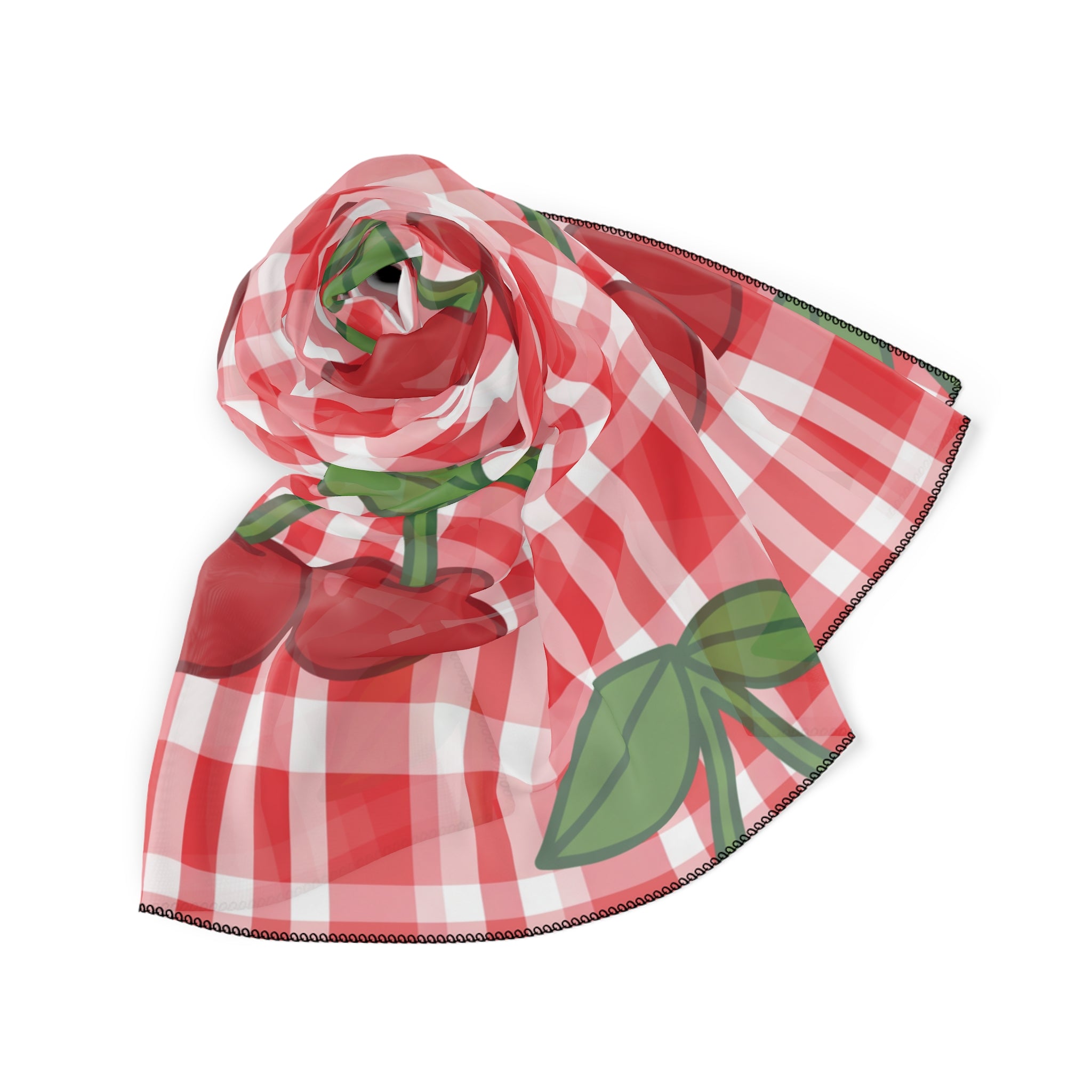 Sanseverino - Gingham Cherry Picnic Scarf