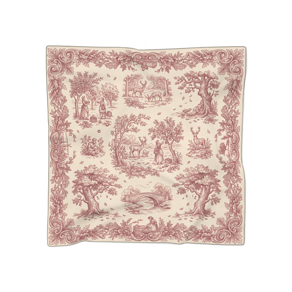 Rosslyn - Oxblood Harvest Toile Scarf