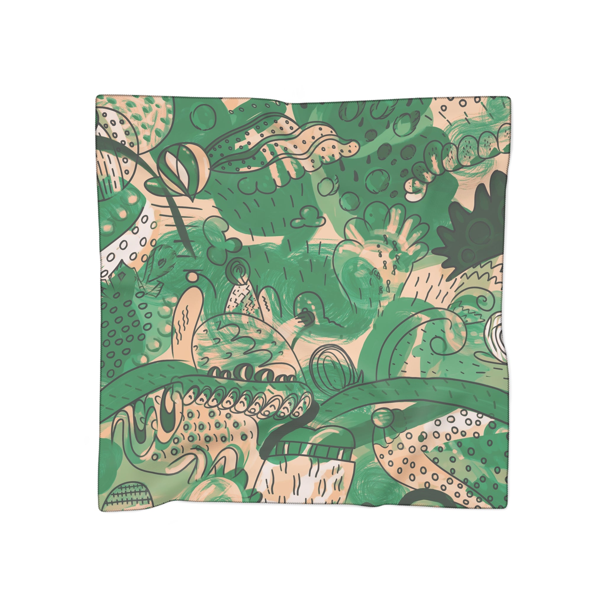 Saavedra - Emerald Garden Ink Scarf