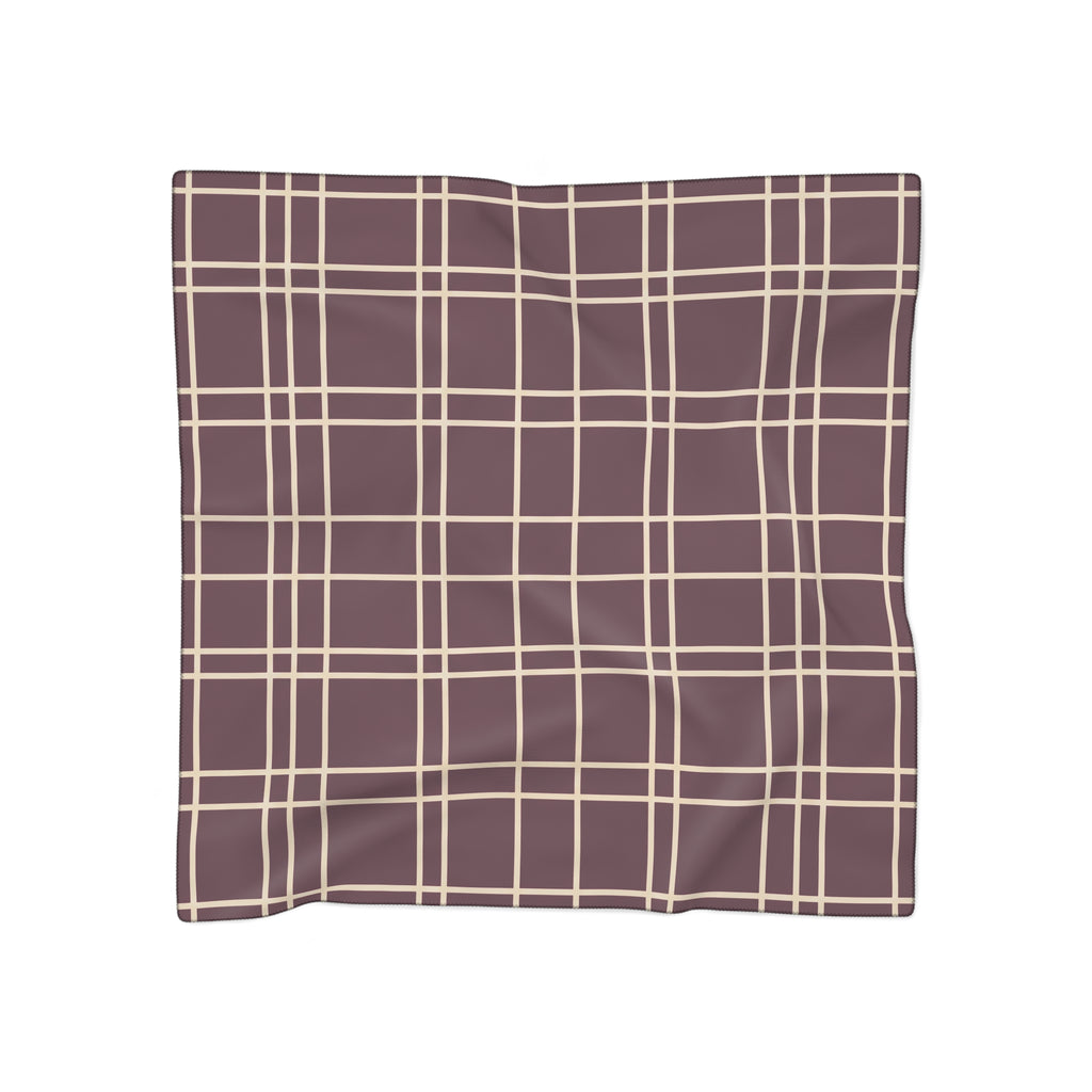 Balnagown - Burgundy Windowpane Scarf