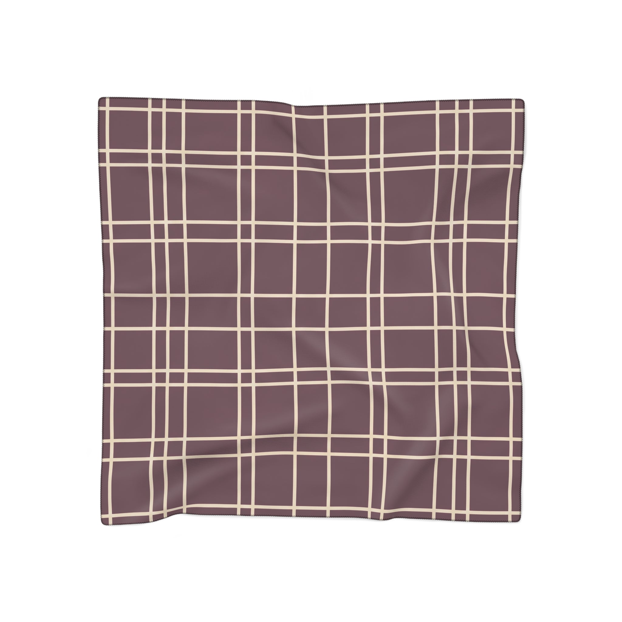 Balnagown - Burgundy Windowpane Scarf