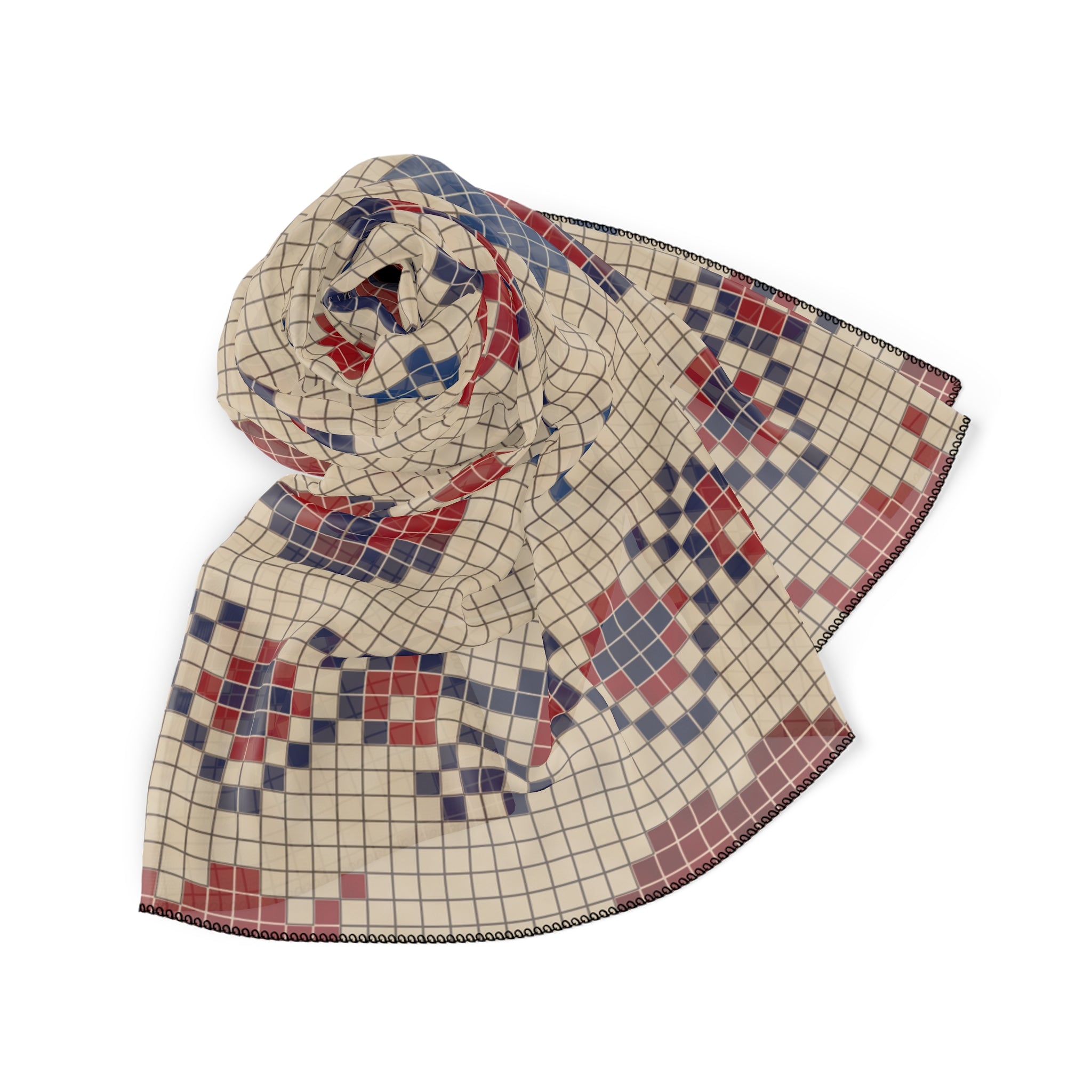 Zorzi - Folk Cross-Stitch Sampler Scarf