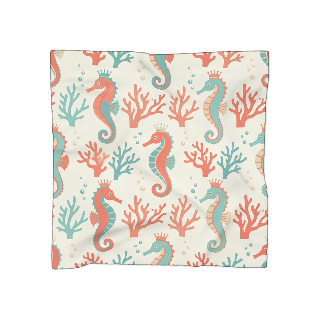 Corsini - Seahorse Coral Court Scarf