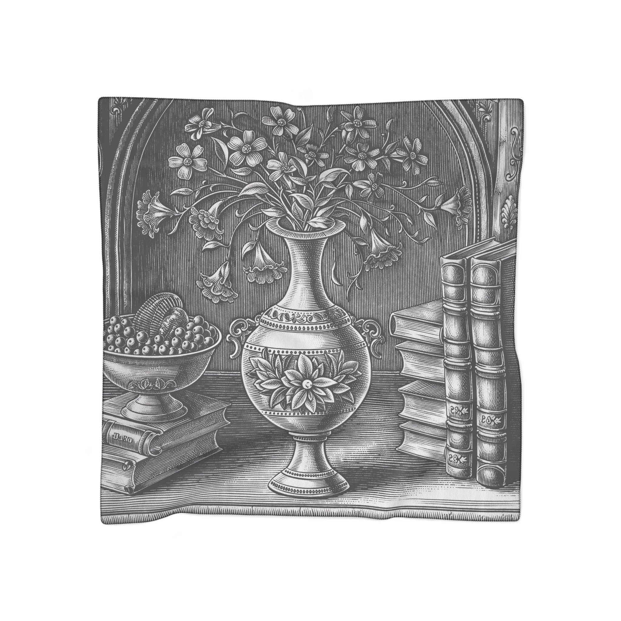Rosny - Still Life Ink Vase Scarf
