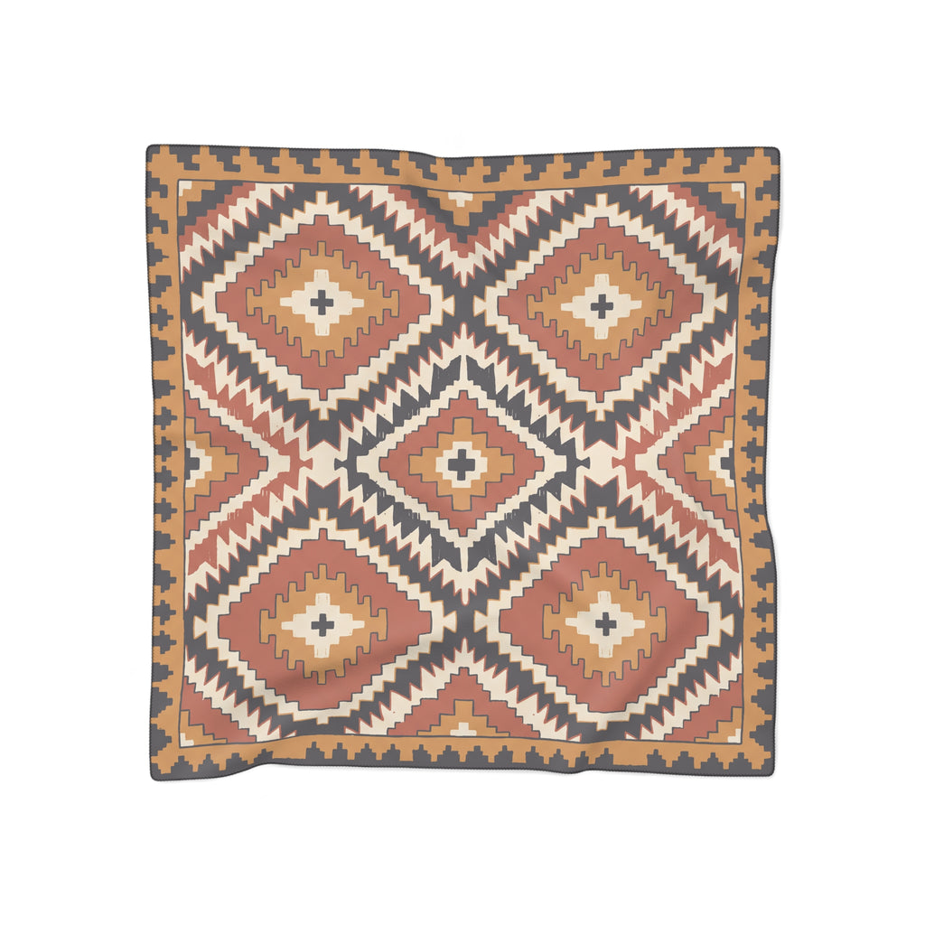 Zaragoza - Terracotta Kilim Diamond Scarf