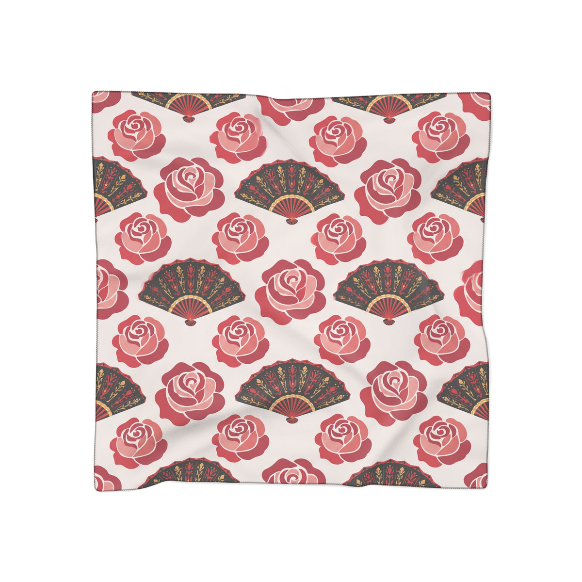 Delamora - Flamenco Rose Fan Scarf