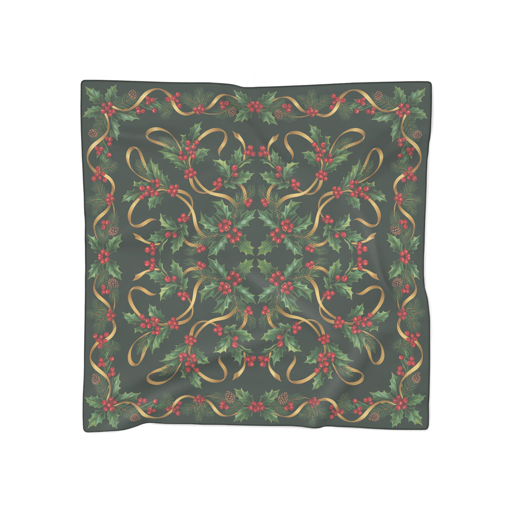 Winterton - Holly & Berry Ribbon Scarf