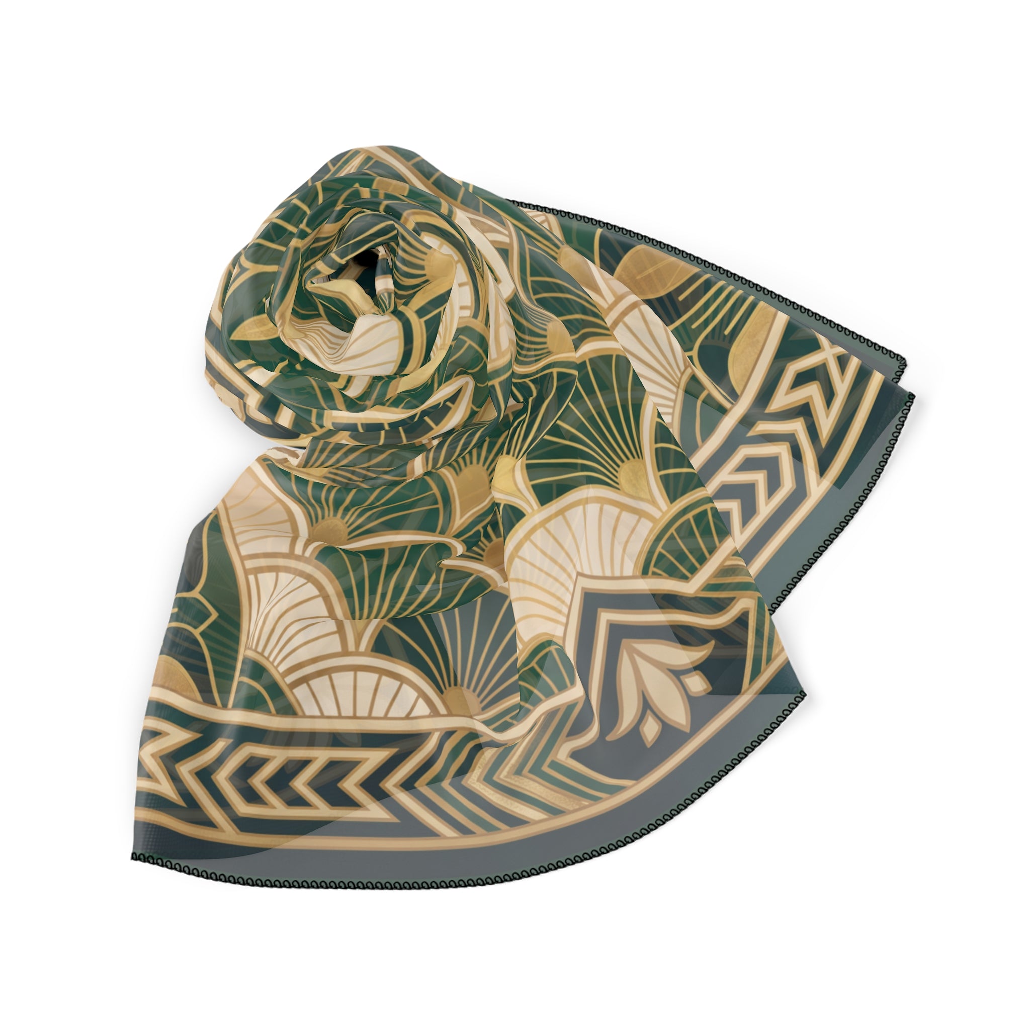 Rochefort - Emerald Deco Fan Scarf