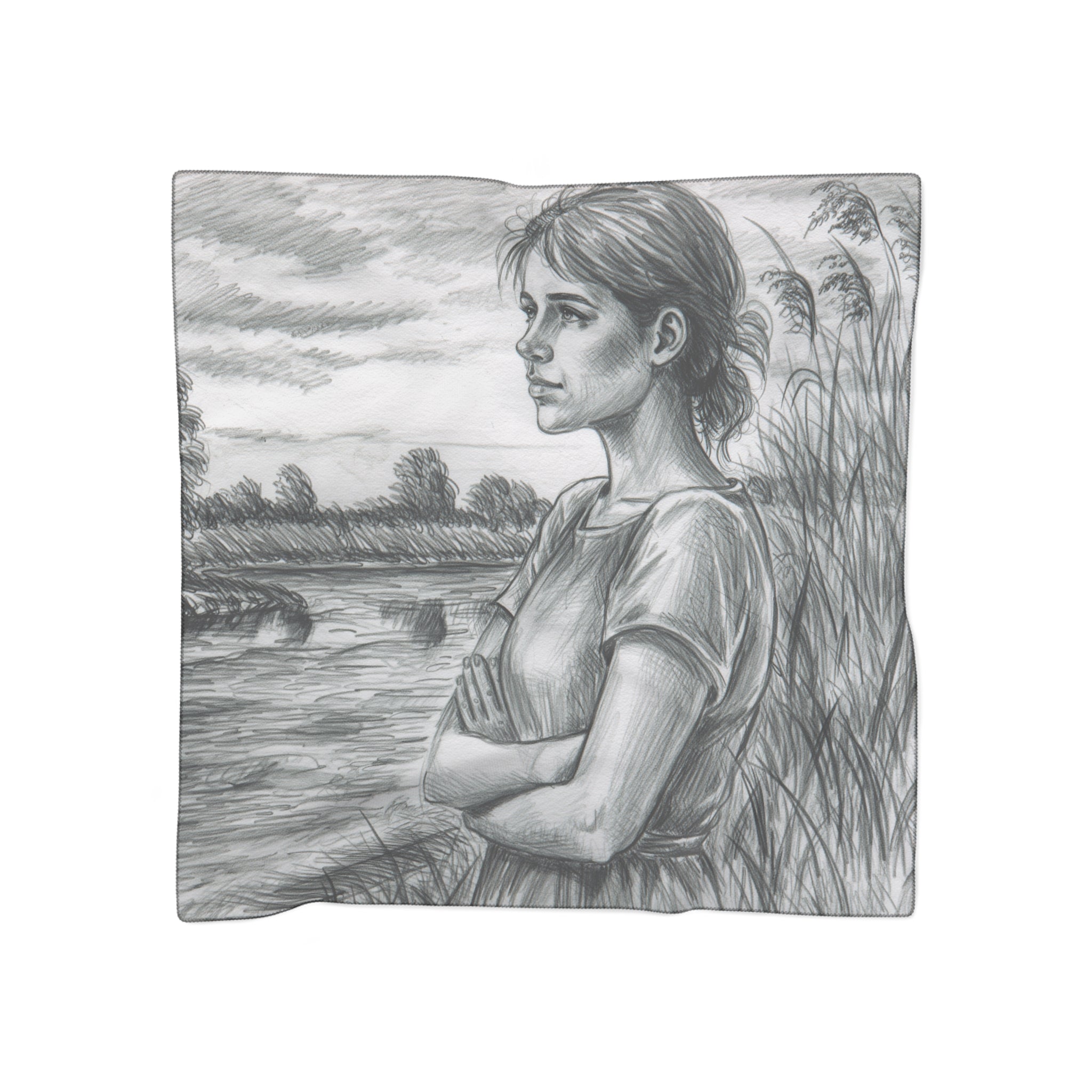 Wentworth - Serene Muse Sketch Scarf