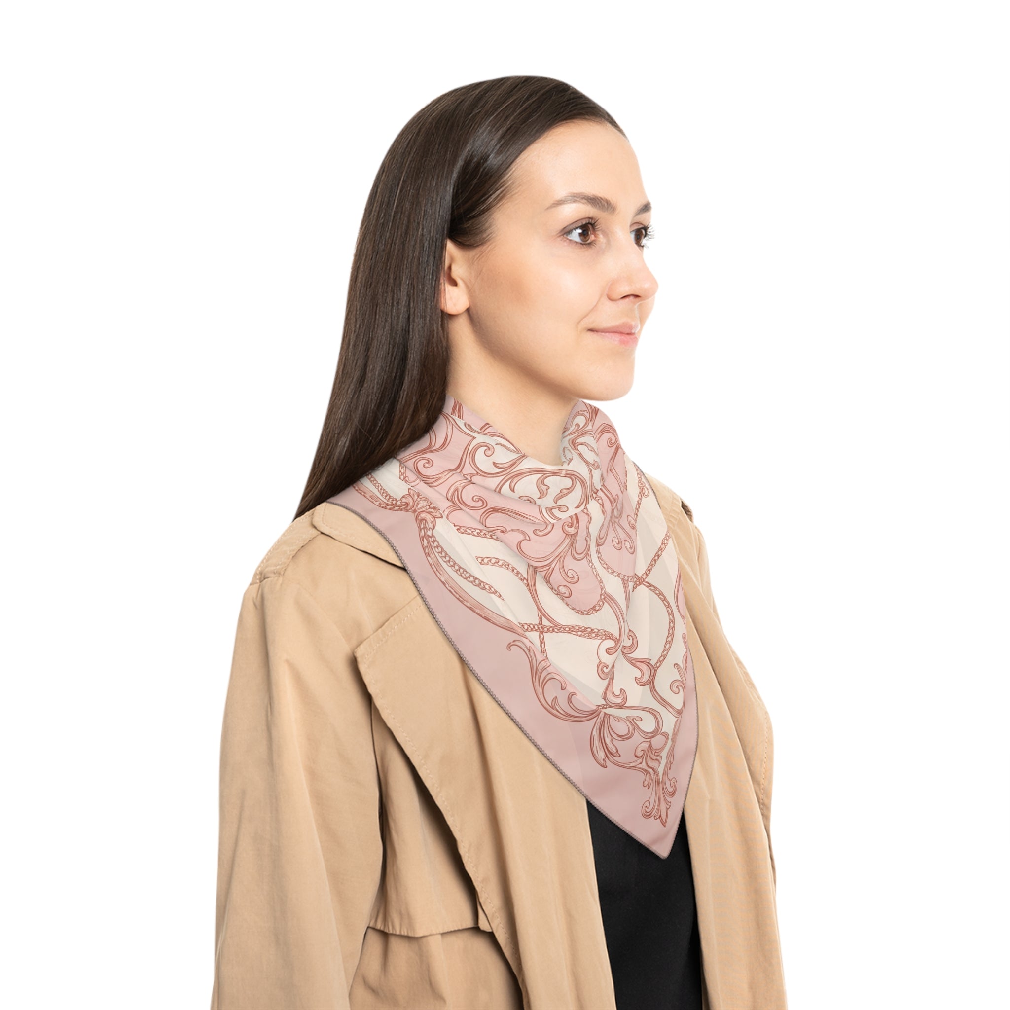 Montespan - Rose Gold Filigree Scarf