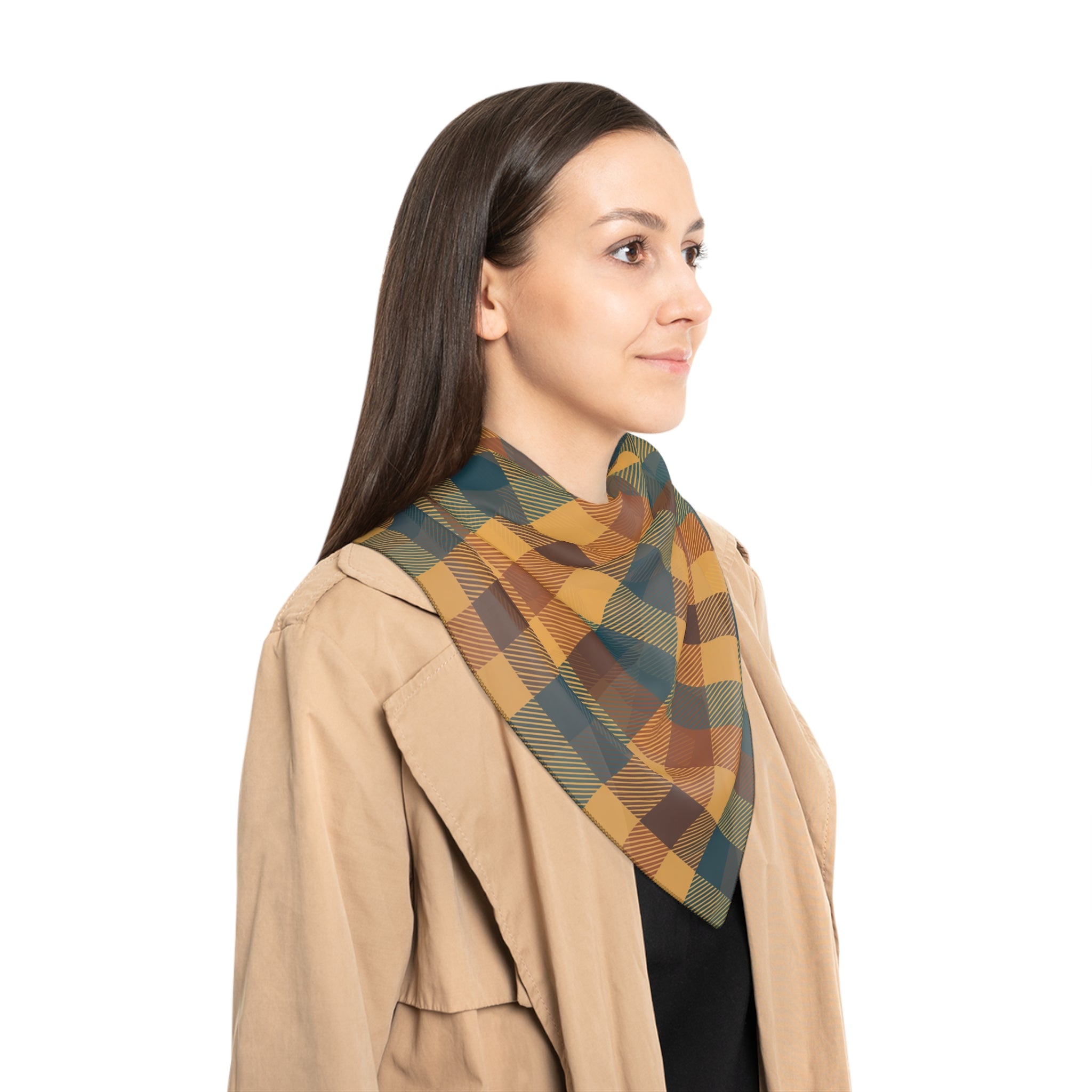Dunkeld - Amber Highland Plaid Scarf