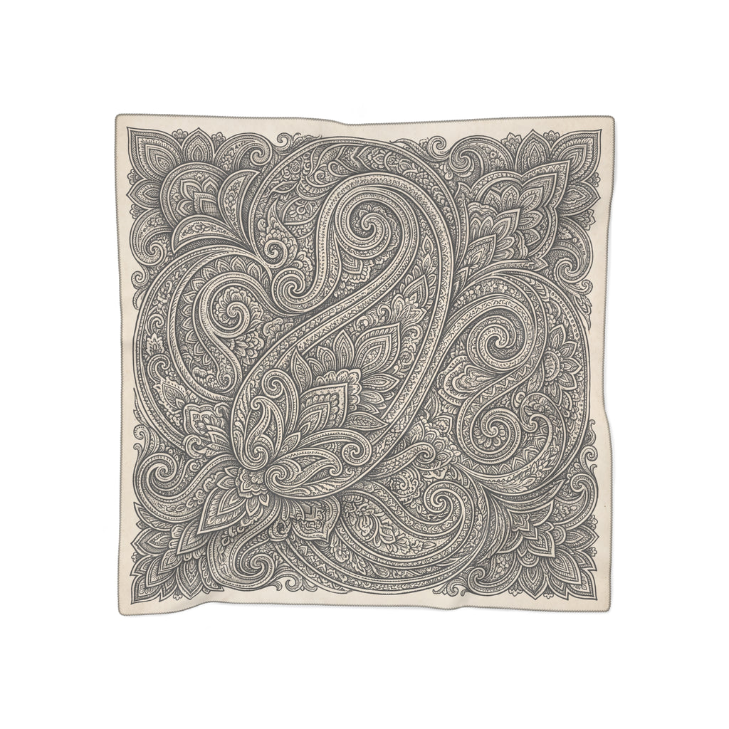 Nethercote - Noir Paisley Grande Scarf