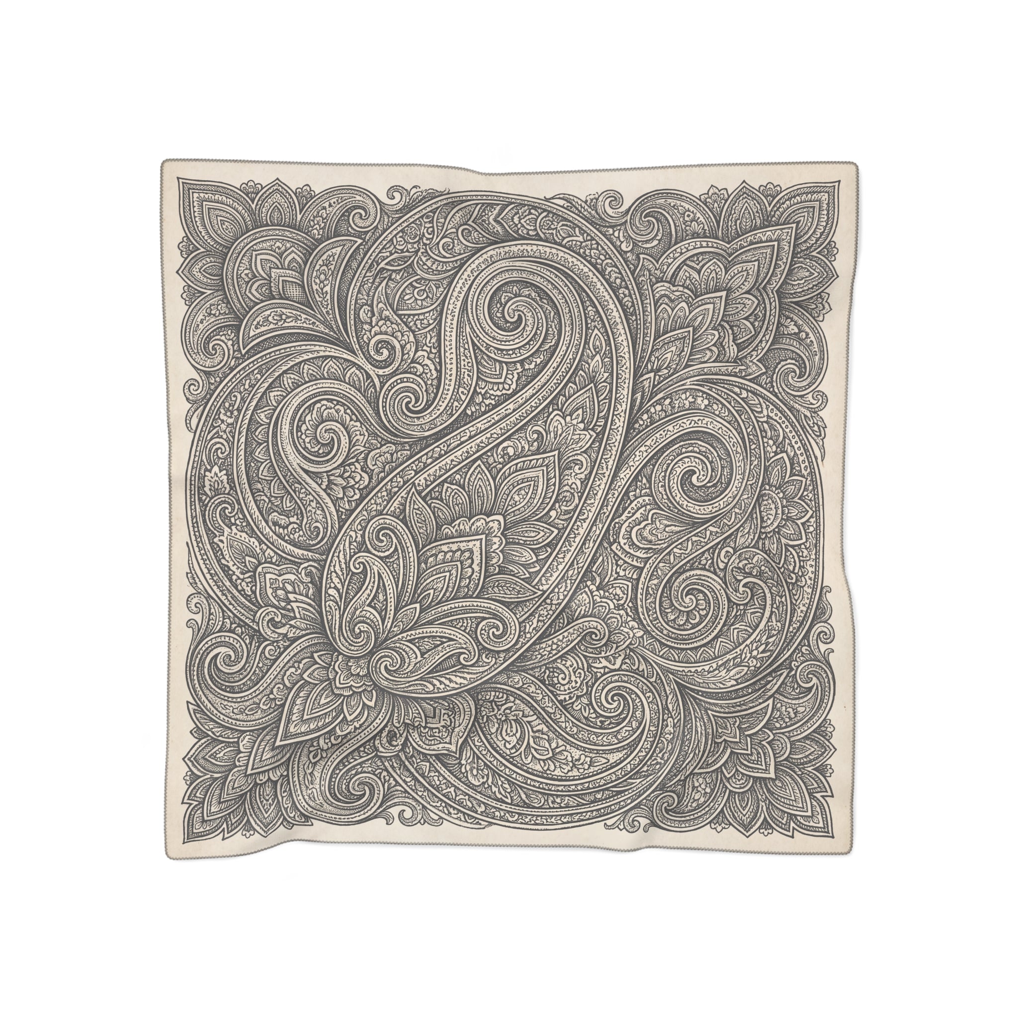 Nethercote - Noir Paisley Grande Scarf
