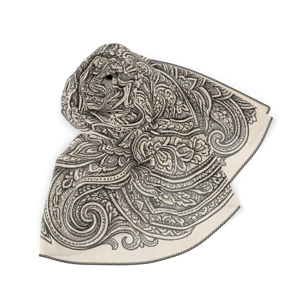 Nethercote - Noir Paisley Grande Scarf