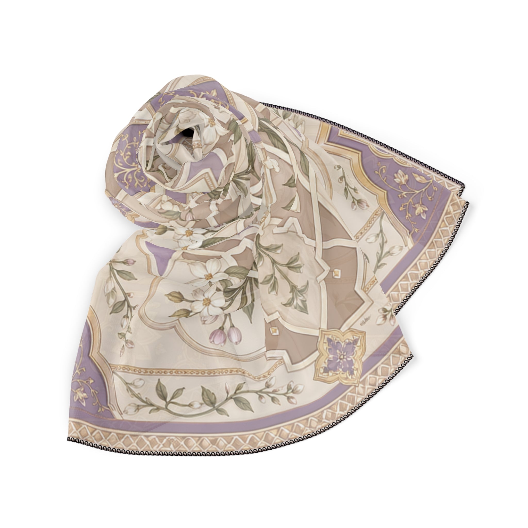 Duchess of Lavender Lattice Scarf
