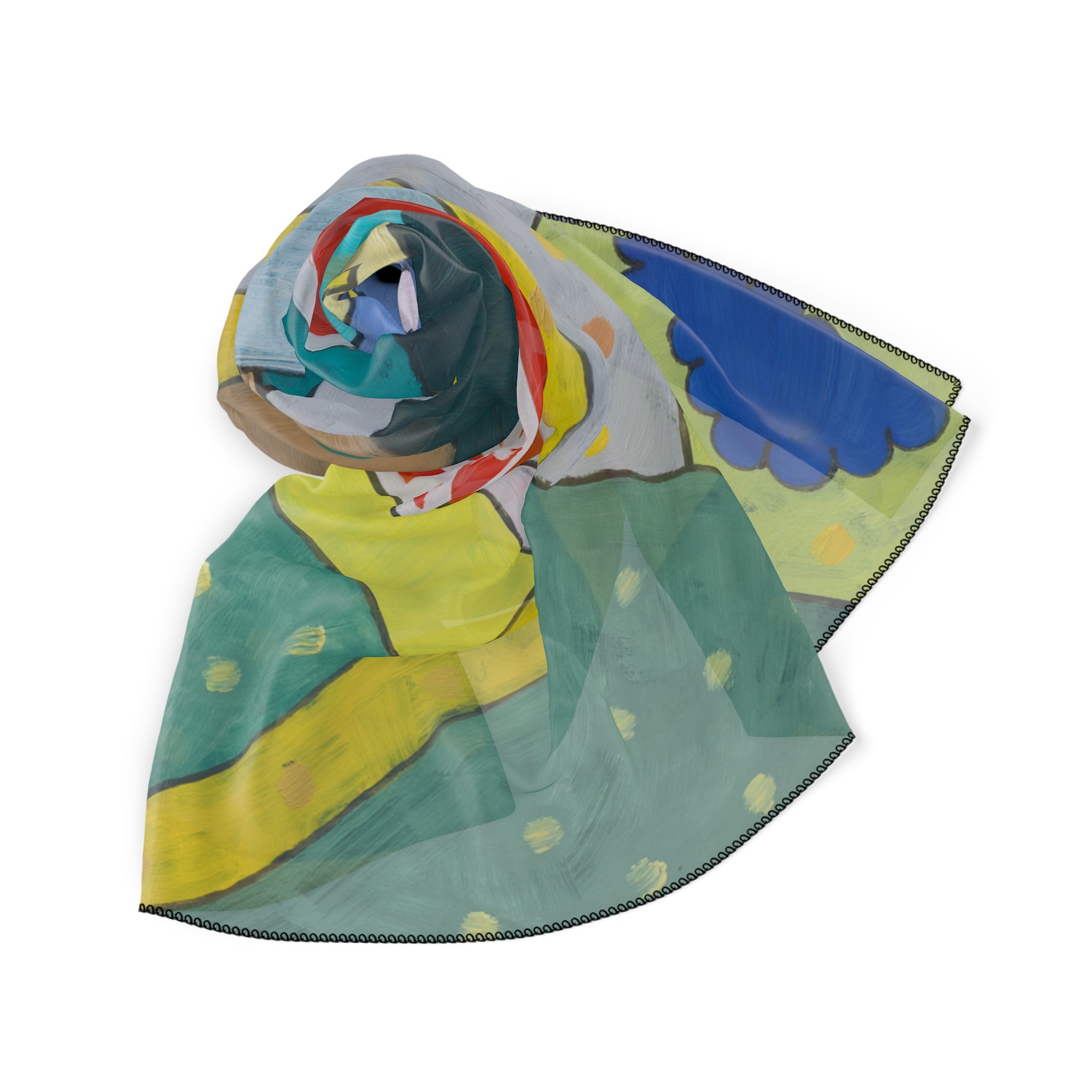 Villalobos - Pastel Countryside Windmill Scarf