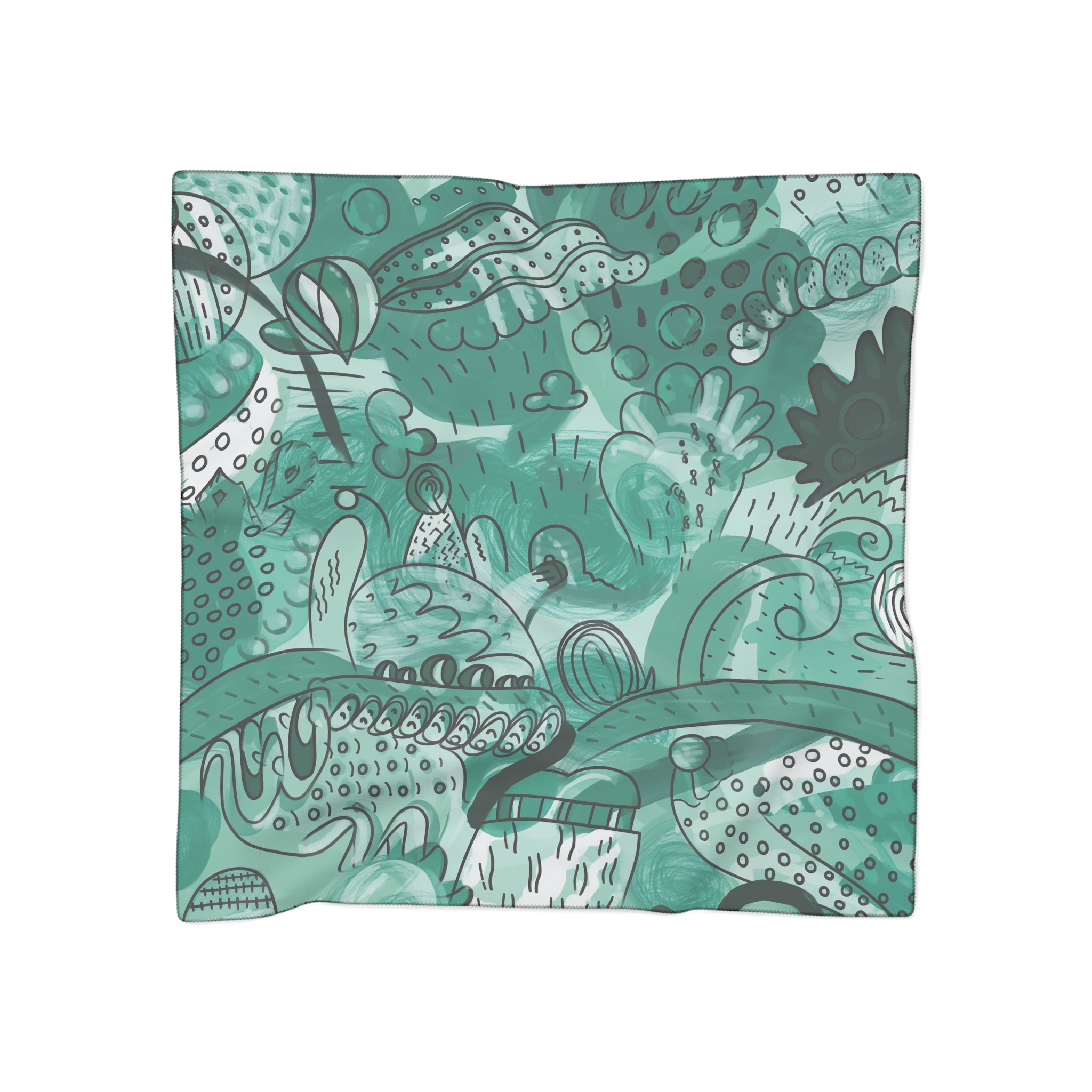 Saavedra - Verdant Ink Meadow Scarf