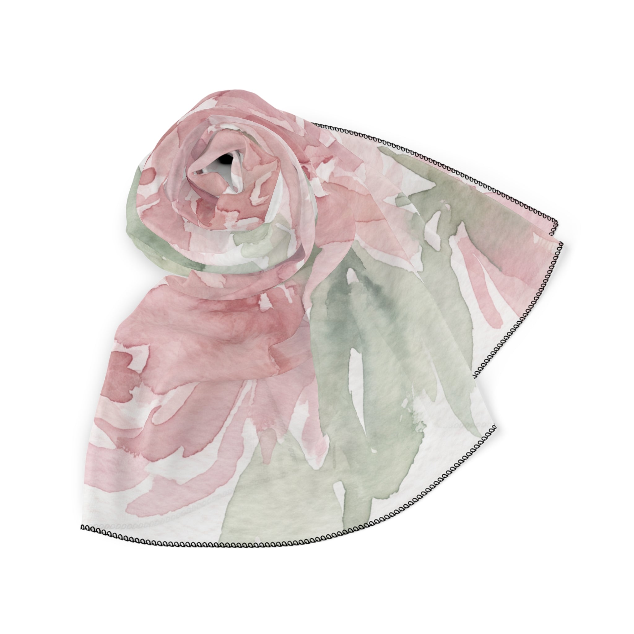 Willoughby - Peony Wash Watercolor Scarf