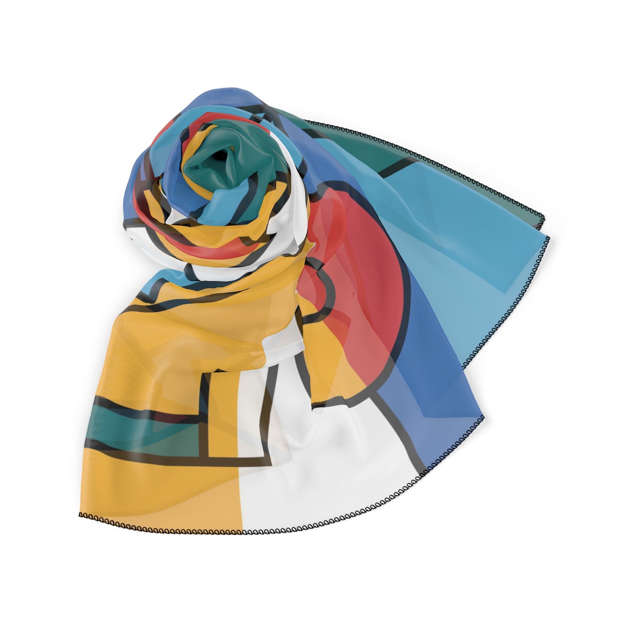 Mocenigo - Modern Bauhaus Geometry Scarf