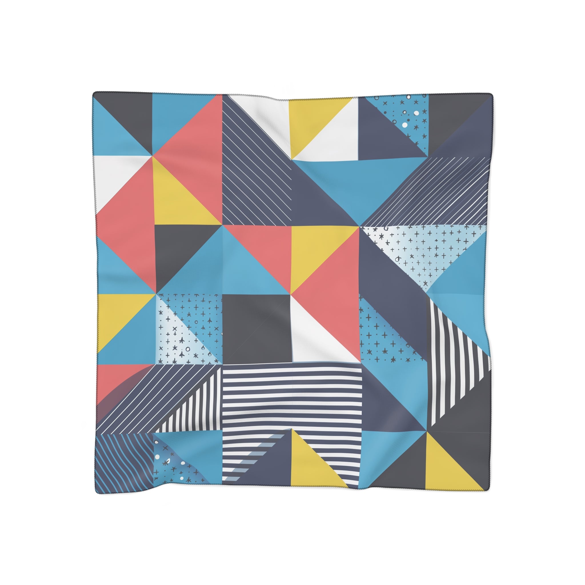 Chauvigny - Modern Patchwork Geometry Scarf