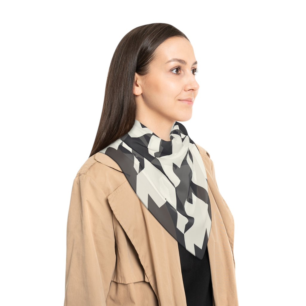 Elsworth - Ivory Houndstooth Grande Scarf