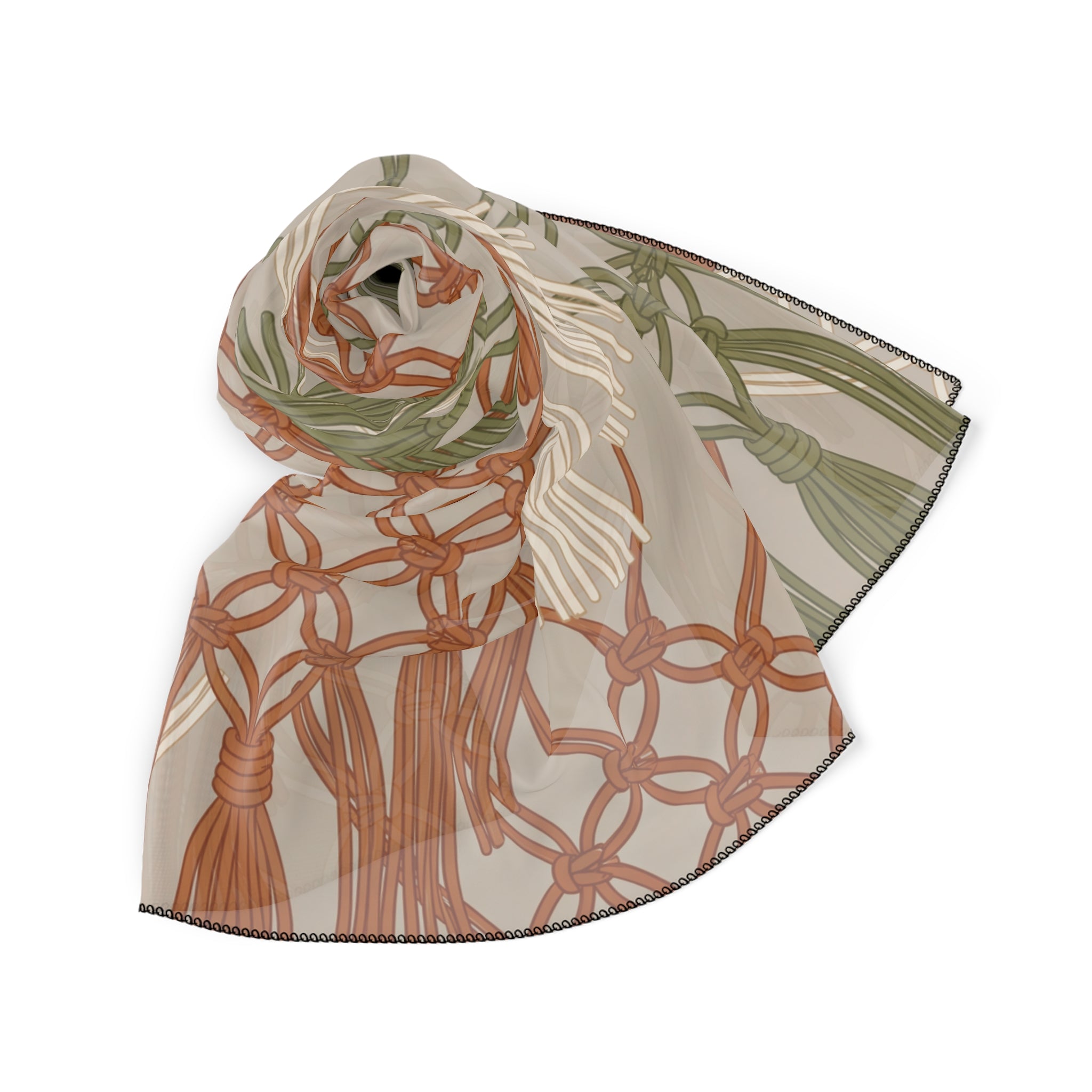 Tornabuoni - Macramé Knot Cascade Scarf